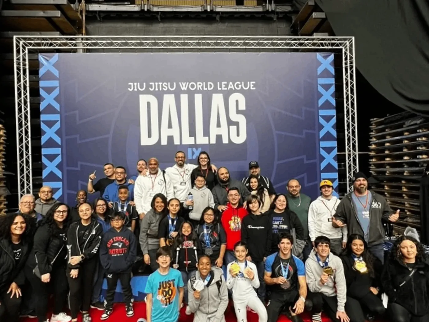 360 Jiu-Jitsu competition team with medals